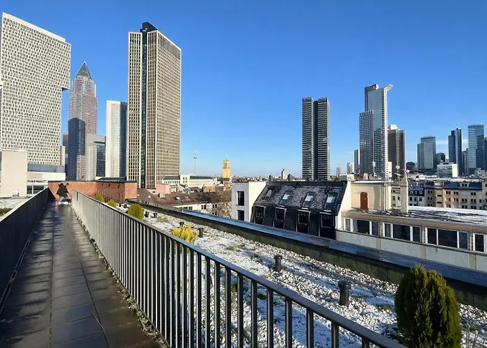 Homely! Skyview, Fair, Airport, Rooftop, Apartment! * Frankfurt nad Mohanem